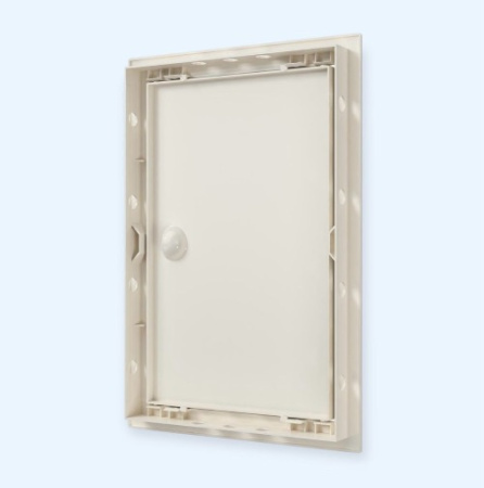 Л2030Р Ivory Люк ревизионный ЛР фланец 196х296 ручка 218х318 пластик Ivory EVECS